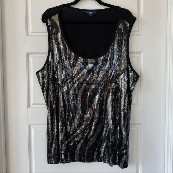 REITMAN’S | Sequin tank top - Picture 1 of 7